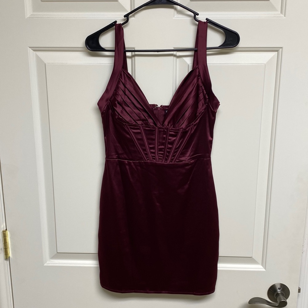 Windsor Wine Corset Dress